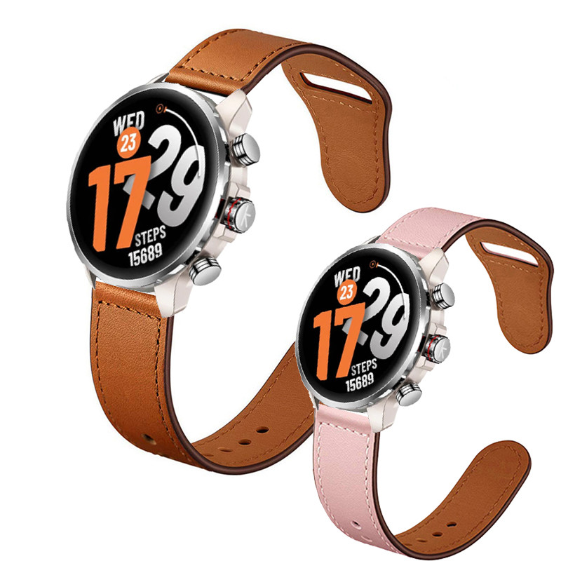 สาย Kieslect Kr 3 สร้อยข้อมือหนังแท้เปลี่ยนเข็มขัดสําหรับ Kieslect Kr3 2 pro สมาร์ทนาฬิกาอุปกรณ์เสริ