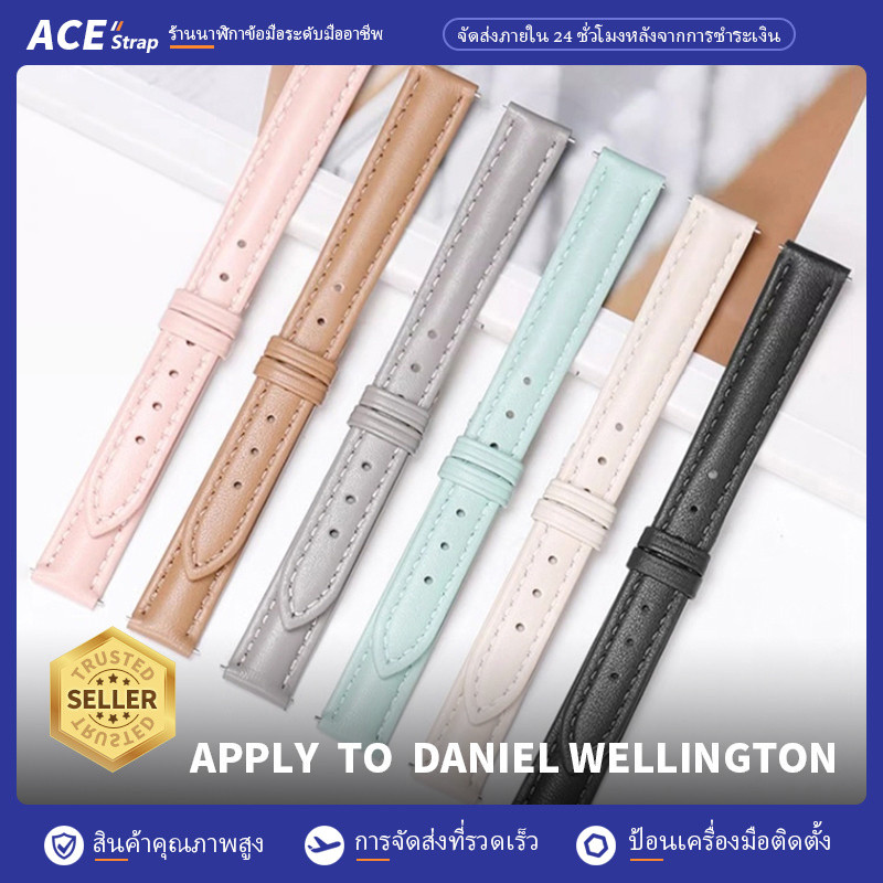 ใช้กับนาฬิกา DW Daniel Wellington สายหนังแท้แบบนิ่ม 12mm 14mm 16mm 18mm 20mm 22mm สายแบบ Unisex