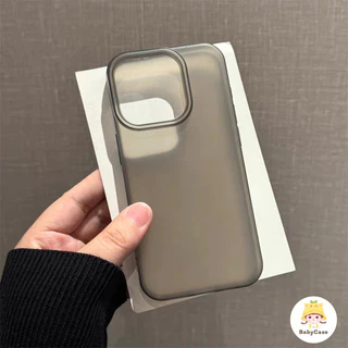เคสไอโฟน 11 15 สำหรับ iPhone 17 13 16 15 11 12 14 Pro Max 7 8 15 16 Plus XR X XS MAX SE 2020 ปกอ่อนสีพื้นเรียบสดชื่น