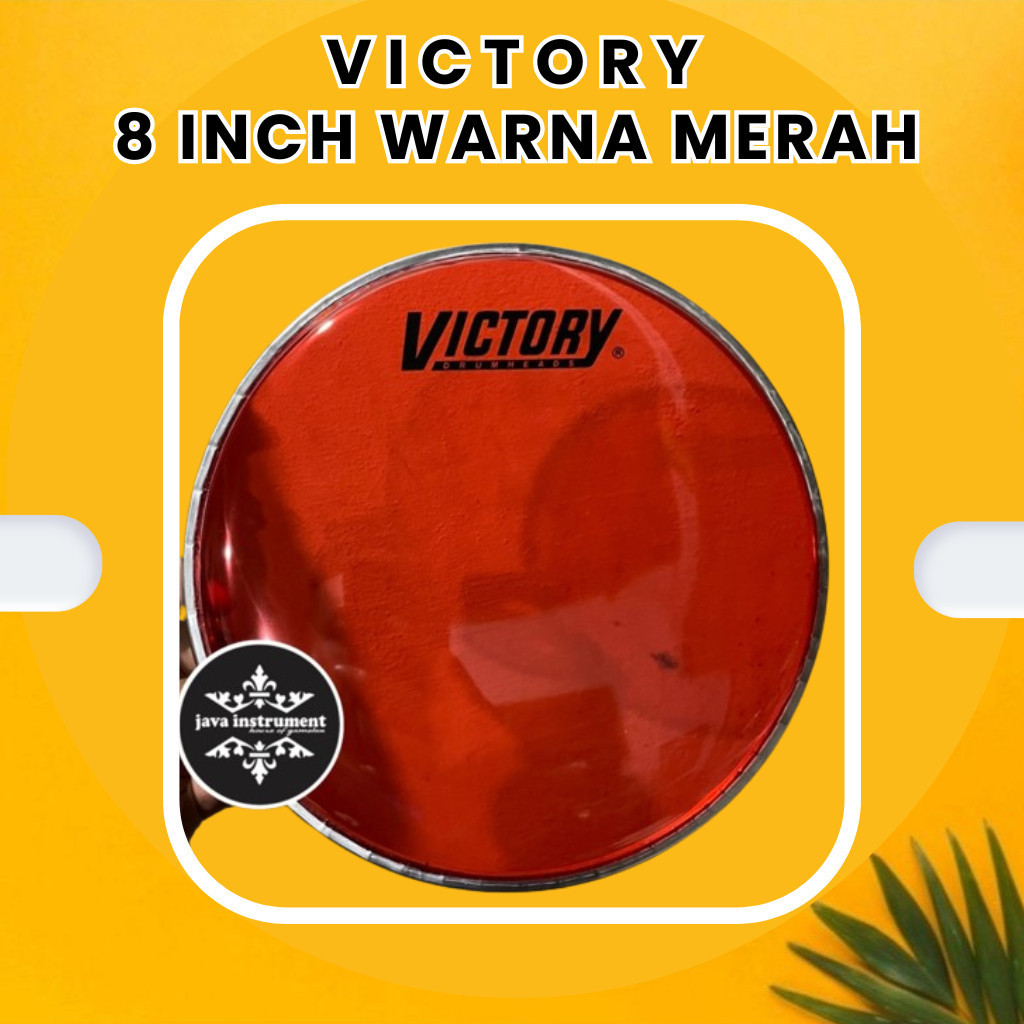 MERAH Darbuka Mika Kendang Rebana Darbuka mika Darbuka 8 นิ้ว สีแดง โปร่งใส