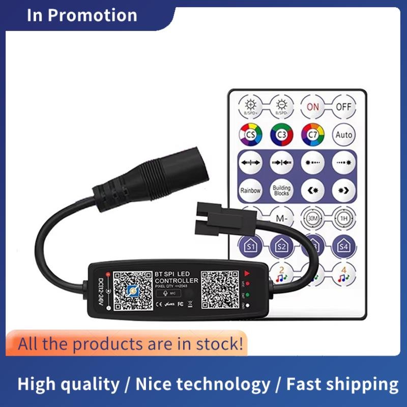 WS2812B Controller รีโมทคอนโทรลเพลง APP ควบคุมสําหรับ Pixel LED Strip Light SK6812 WS2811 WS2812