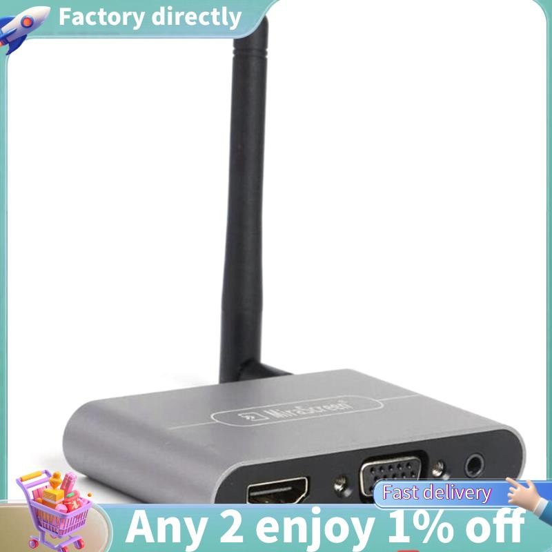 LU- X6W Plus 4K Wireless - อะแดปเตอร์แปลงที่รองรับ Dual Band 5GHz WiFi Receiver VGA Wireless Monitor