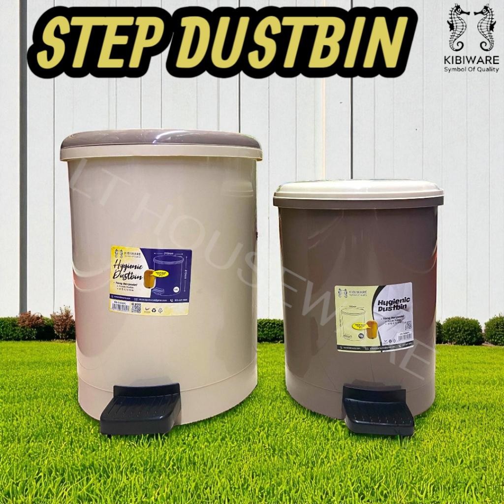 KIBIWARE TONG SAMPAH PIJAK / STEP DUSTBIN / TONG SAMPAH / RECYCLE BIN / TONG SAMPAH KITAR SEMULA / B