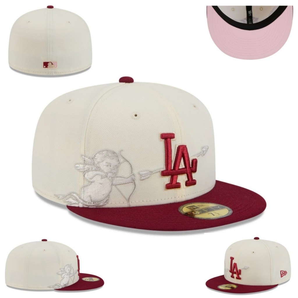 MLB Los Angeles Dodgers หมวก 59FIFTY แบบปัก สำหรับทุกเพศ