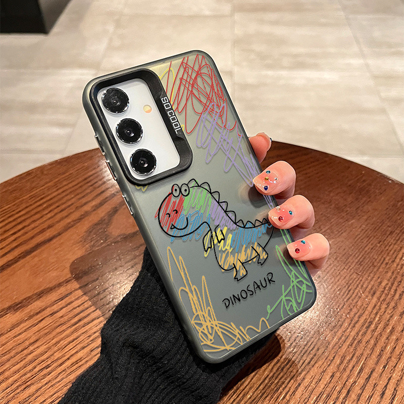 Graffiti ไดโนเสาร์สนุกแนวโน้ม Creative Shock-proof โทรศัพท์มือถือ Soft Case ใช้งานร่วมกับ Samsung A0