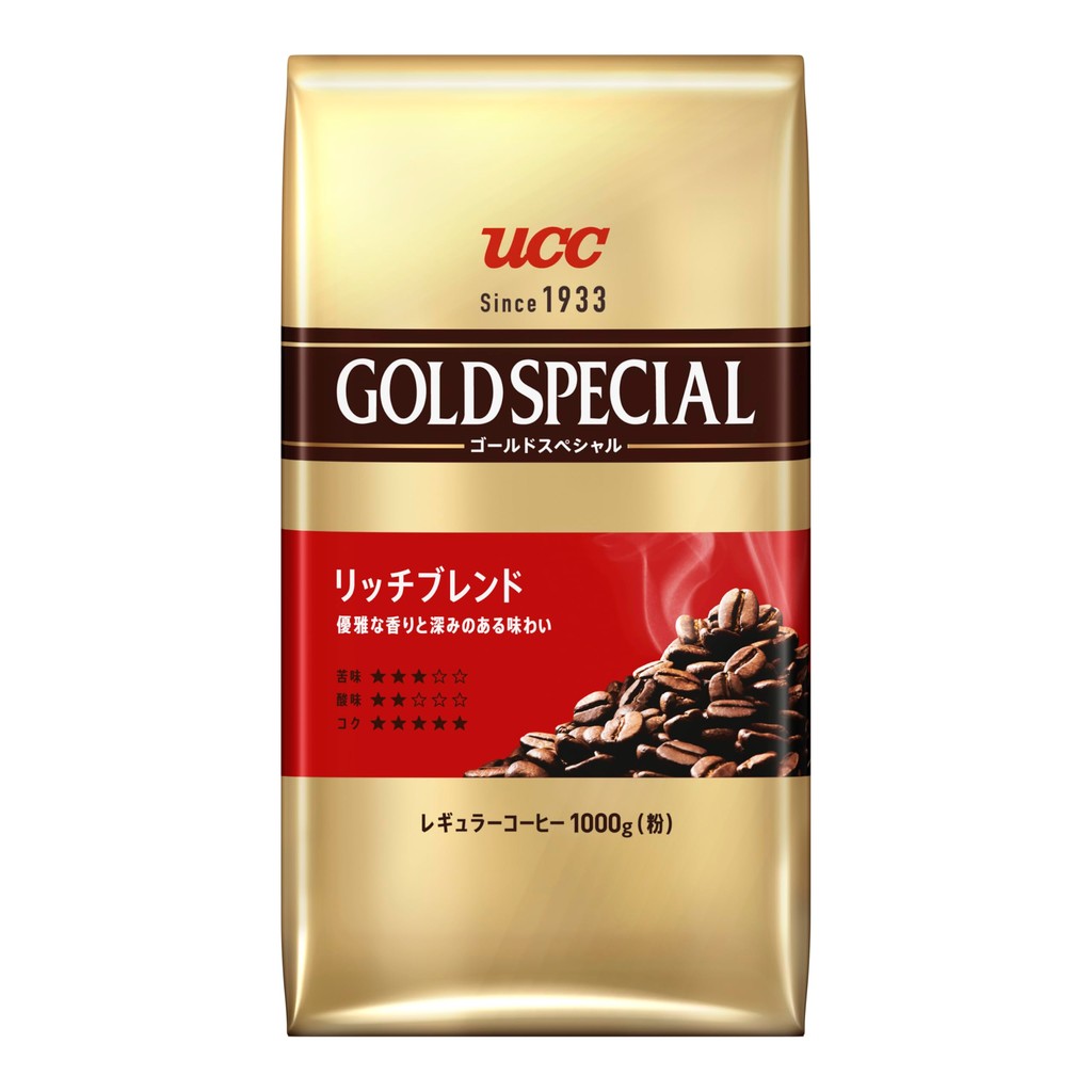 Gold Special UCC Rich Blend Coffee (Powder) 1000g [Ground Beans] [Roasted]