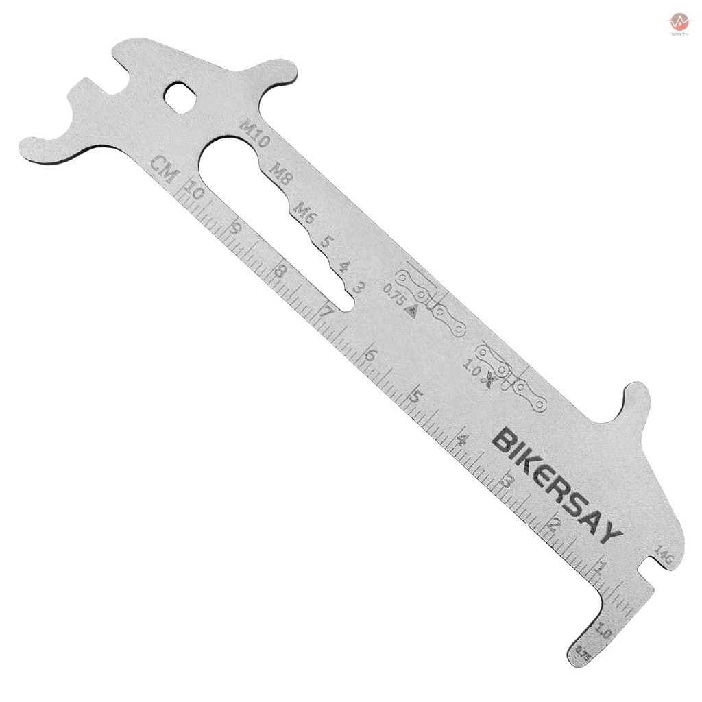 ชุดตรวจเช็คและบำรุงรักษาจักรยาน 7-in-1: เช็คความยาวโซ่, ไขควง Presta Valve, และขยายแก่นกลางวาล์ว