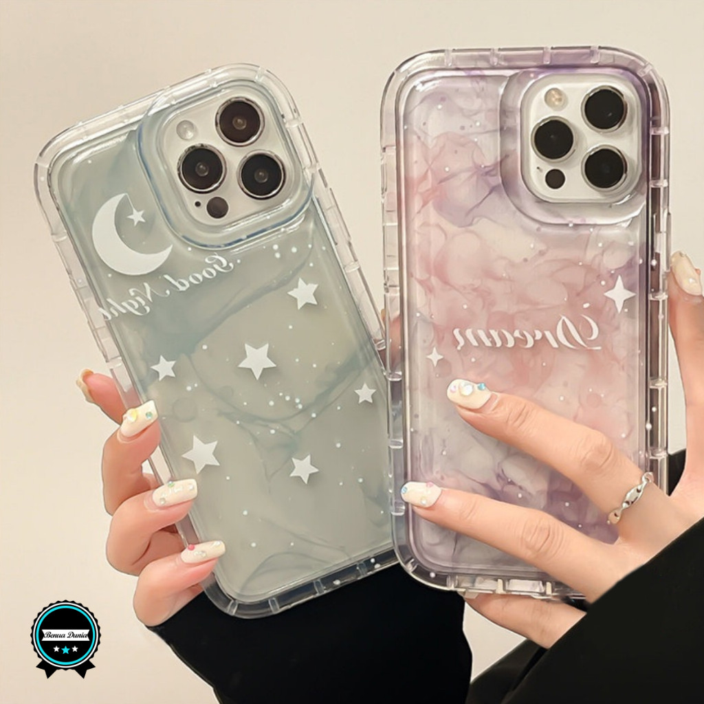 SS811 SOFTCASE SILICON SOFT CASE CASING CLEAR TPU FANTASY STAR สําหรับ SAMSUNG A02 A34 A35 A54 A55 A