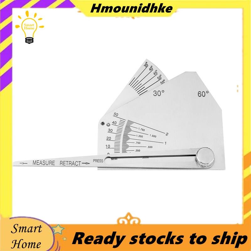 Skew-T Fillet Weld Gauge Gage Checking มุมของสมาชิกแนวตั้ง Weld -การตรวจสอบการเชื่อมด้านข้าง Obtuse