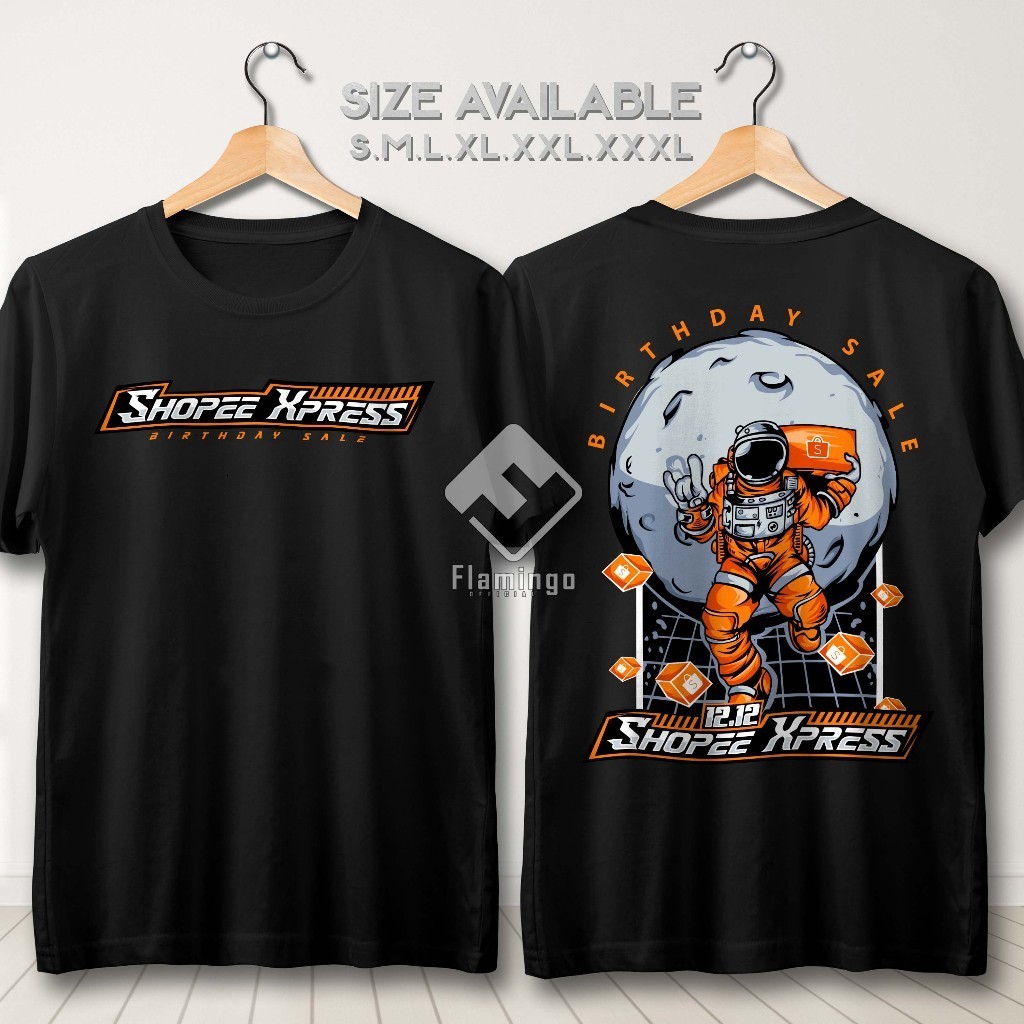 Shoppee Express 12.12 เสื้อยืดวันเกิด - Courier Distro Clothes Expedition Package SPX Sopee Xpress C