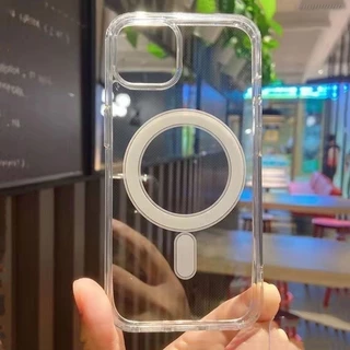 เคสใสกันกระแทก แม่เหล็กเคสสําหรับไอโฟน11 สำหรับIPhone16 14 13 12 15 promax 7P/8P X/XS โปร่งใส เกราะกันกระแทก สำหรับไอโฟน