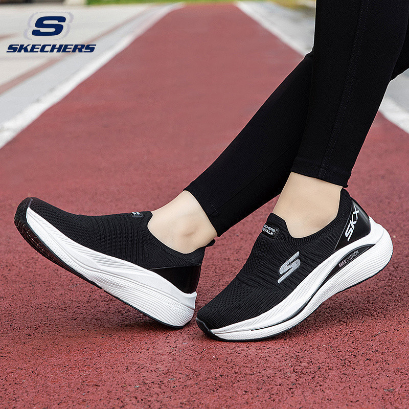 (ขนาด 35-45)*Sketchers_ MAX CUSHION ผู้ชายและผู้หญิงขนาดใหญ่ Ultralight Casual รองเท้าตาข่ายยืดหยุ่น