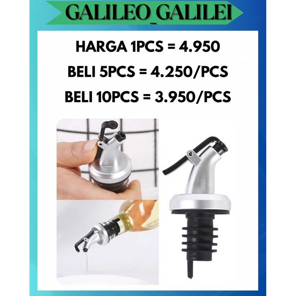 GW CLOSE BOTTLE STOPPER DISPENSER สําหรับน้ํามัน / BIR / KECAP / SYRUP