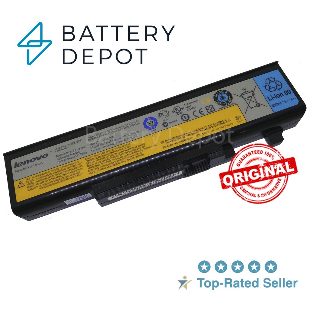 Lenovo แบตเตอรี่ ของแท้ Y550 สำหรับ Lenovo IdeaPad Y450 Y550 Lenovo Battery Notebook แบตเตอรี่โน๊ตบุ