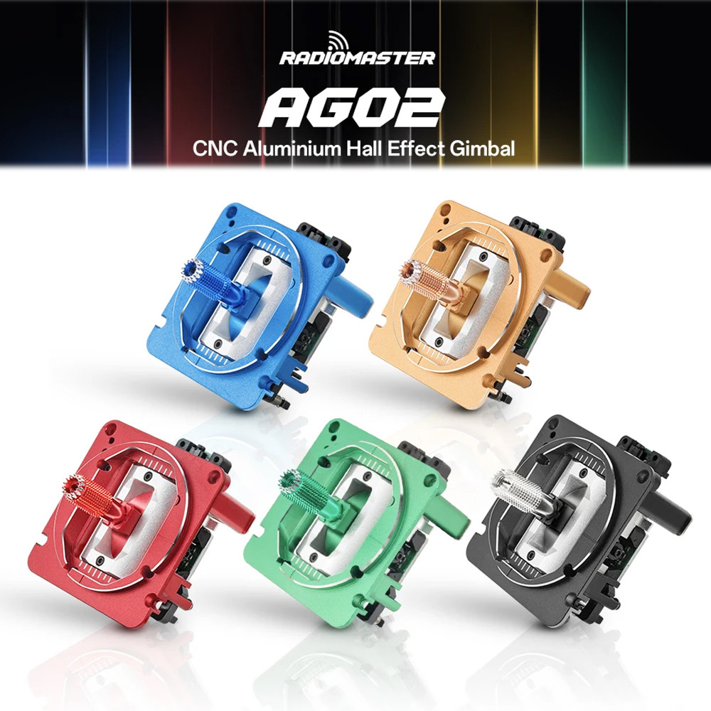 Radiomaster AG02 CNC Hall ชุดกิมบอลคันเร่งและกลางสําหรับ TX16 TX15 Boxer