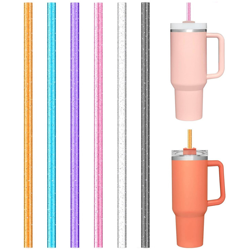 SUGAW หลอดเปลี่ยน 9 มม.สําหรับ Tumbler, ขวดน้ําแบบใช้ซ้ําได้ 20oz 30oz 40oz หลอดเปลี่ยน, หลอดดื่มสีแบบใช้ซ้ําได้สําหรับ Stanley ถ้วยอุปกรณ์เสริม