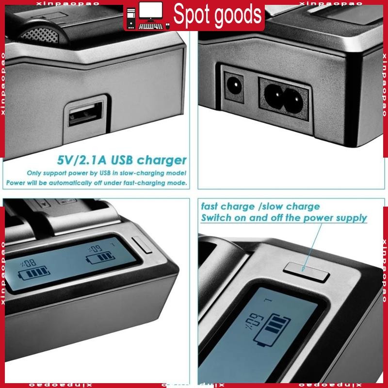 XI Dual LCD Charger LP-19 แบตเตอรี่สําหรับ LP-E4N LP-E4 EOSR3 1DX MarkII1DX2