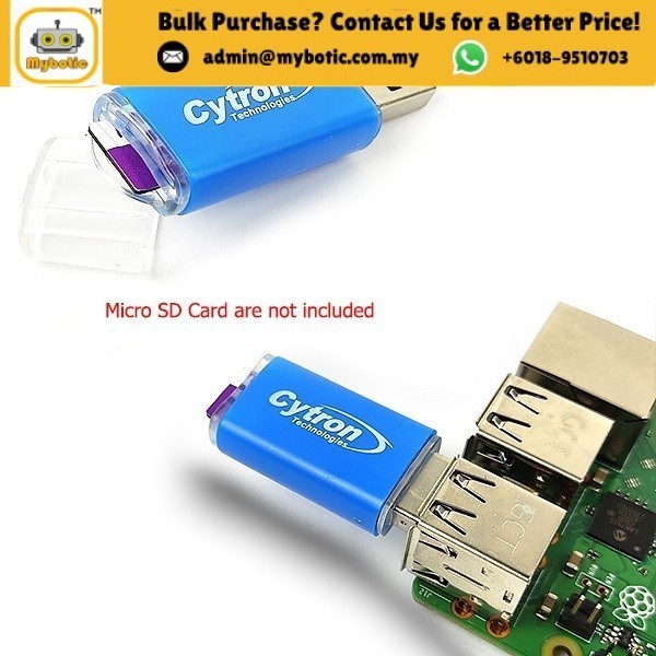 เครื่องอ่านการ์ด USB2.0 Cytron microSD/Writer