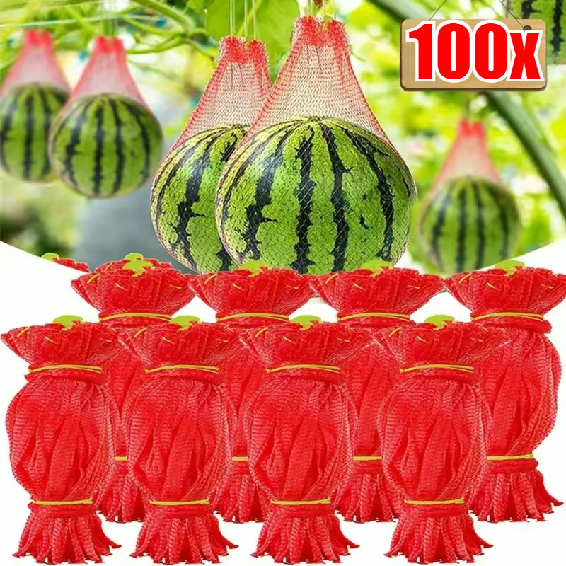 ผลไม้แบบใช้ซ้ําได้ Grow Net - ระบบรองรับเมล่อนแบบสายรัด - ตาข่ายแขวนสวนสําหรับแคนตาลูป แตงกวา