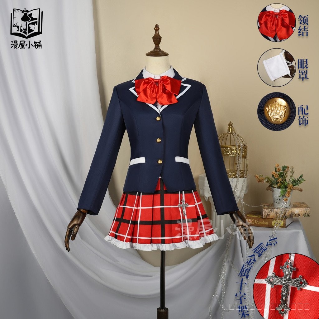 ชุดนักเรียนวิทยาลัย Lihua Cosplay พร้อมสต็อก จัดส่งรวดเร็w