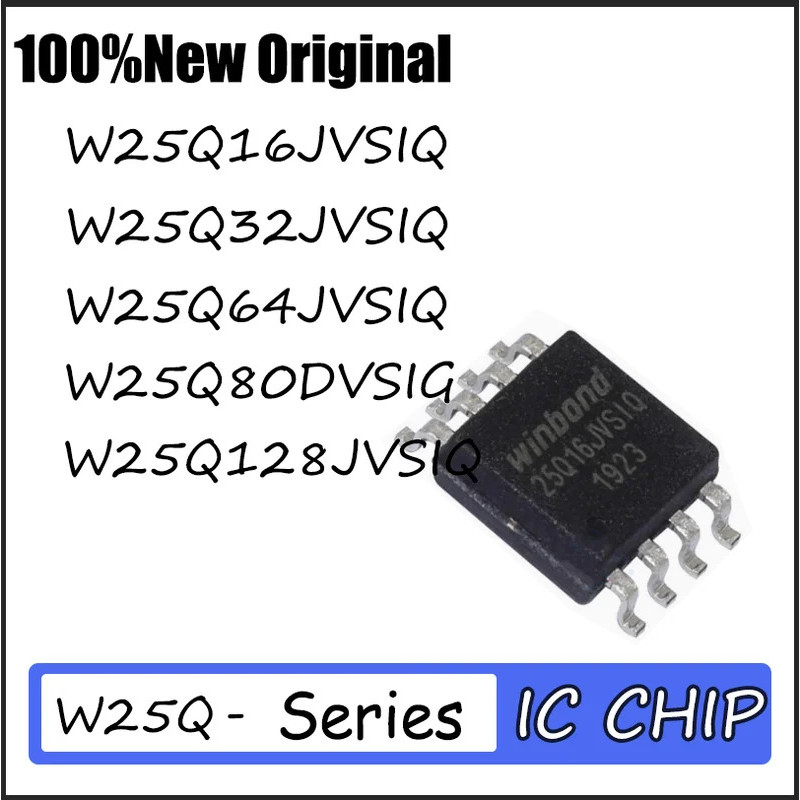 1-5PCS W25Q16JVSIQ W25Q32JVSIQ W25Q64JVSIQ W25Q80DVSIG W25Q128JVSIQ SOIC-8 ชิป ic