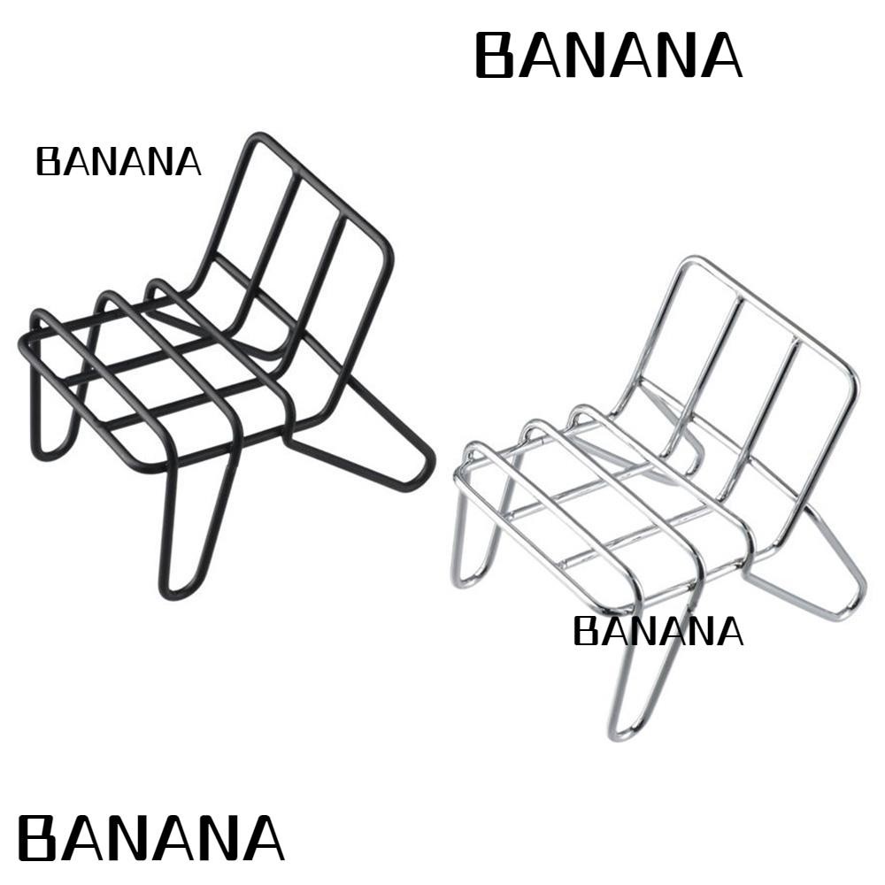 ที่วางโทรศัพท์ BANANA1, ที่วางขาตั้งโทรศัพท์มือถือขนาดเล็กตลก, ที่วางโทรศัพท์โลหะรูปทรงเก้าอี้สําหรั