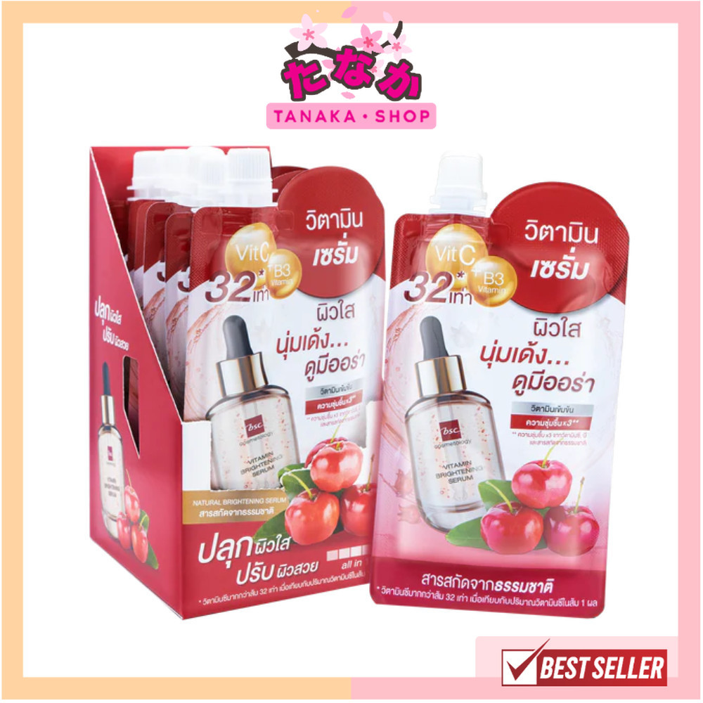 🔥แท้/ดีลสุดคุ้ม/ไลฟ์ทุกวัน🔥(กล่องx6ซอง) Bsc Vitamin Brightening Serum 50g. เซรั่ม (M)