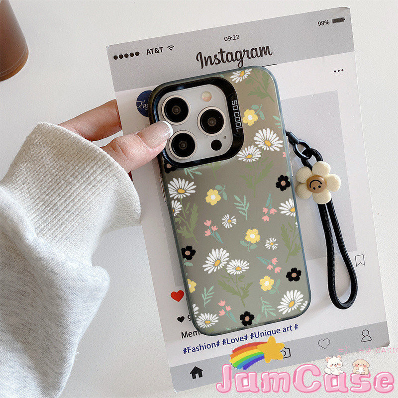 เคส OPPO เคสโทรศัพท์ลายดอกไม้เข้ากันได้กับ A38/A53/A57/A58/A76/A95/REALME5/C25/C33/C35/C53/C55/C65