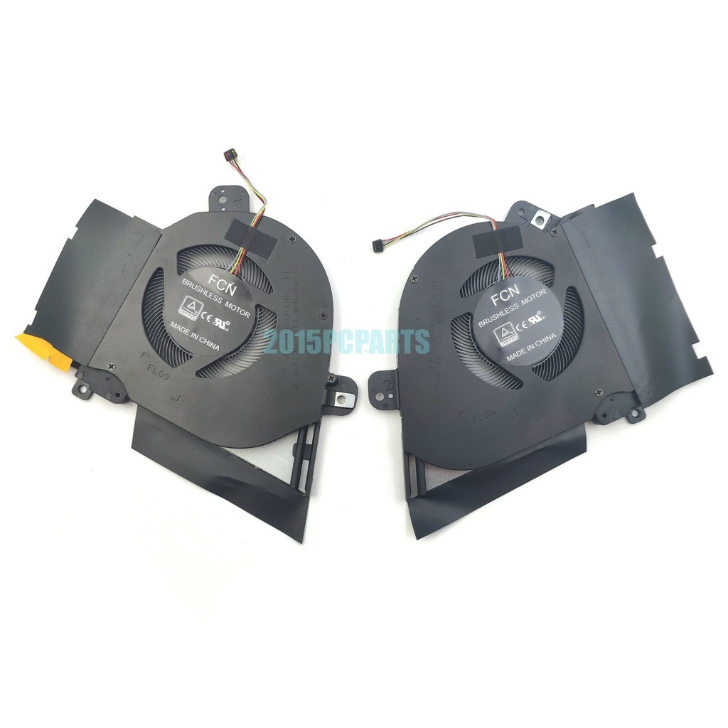 พัดลมหนึ่งคู่สําหรับ Asus ROG Zephyrus GU502DU GU502GU GU502GW GU502GV CPU และ GPU พัดลมระบายความร้อ