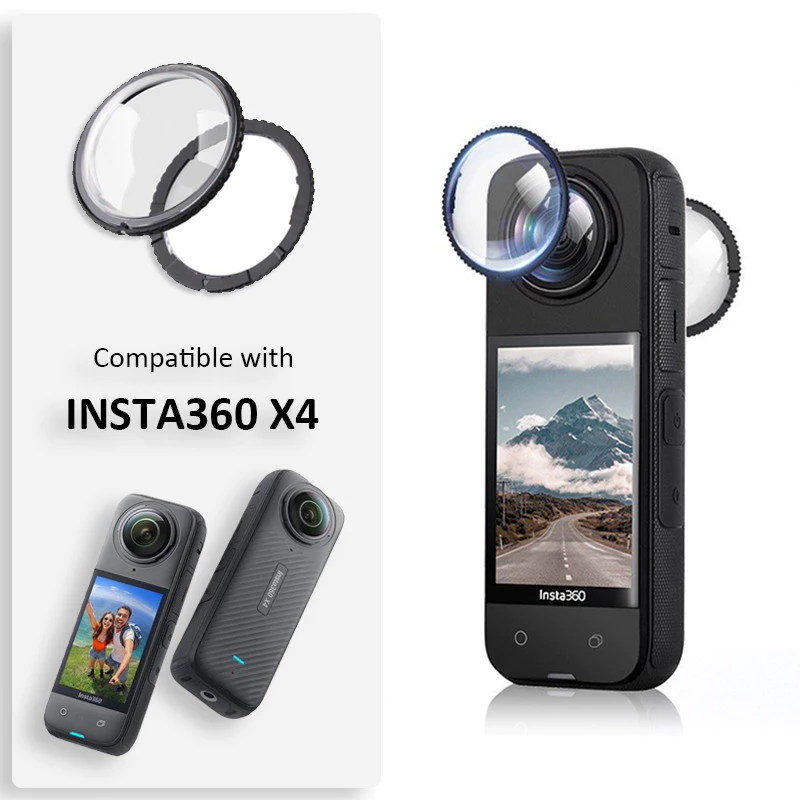 Insta360 X4 Lens Guard ตัวป้องกันเลนส์ ตัวป้องกันเลนส์กล้อง Insta360 X4 อุปกรณ์เสริม - (OEM)