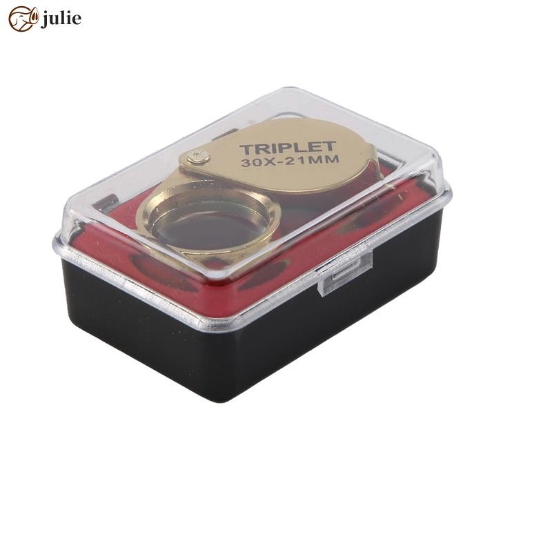 แบบพกพา 30X 21 มม.Jewers แว่นขยายพับ Gold Eye Loupe เครื่องประดับ Store แว่นขยาย julie_virginia.th