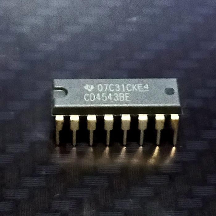 IC CD4543 CD 4543 BE BCD-TO-SEVEN-SEGMENT DRIVER LCD