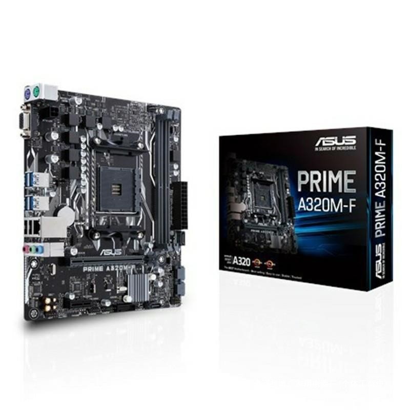 Asus PRIME A320M-F คอมพิวเตอร์เดสก์ท็อปเกม Office M-ATX เมนบอร์ดเหมาะสําหรับ Sharp Dragon 3rd Genera
