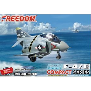 Ready Stock Freedom/Freedom 162070 นักสู้เวอร์ชั่น Q F-4J Ghost II Fighter