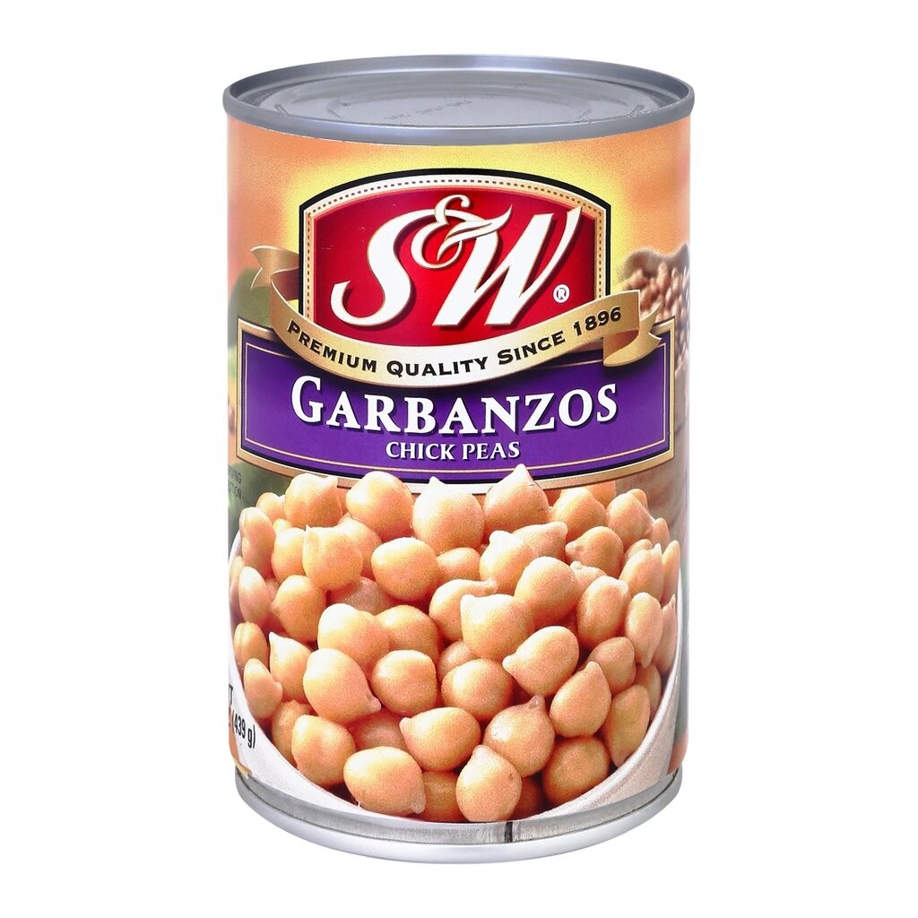 S&W Garbanzo Beans ถั่วลูกไก่ 439 g. (07-0134)