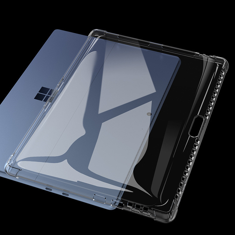 สําหรับ Microsoft Surface Pro 11 10 9 8 7 6 5 4 Slim Clear Case สําหรับ Funda Surface Pro 12 2025 กรณีโปร่งใส TPU ซิลิโคนกันกระแทกแท็บเล็ต - รูปที่ 4