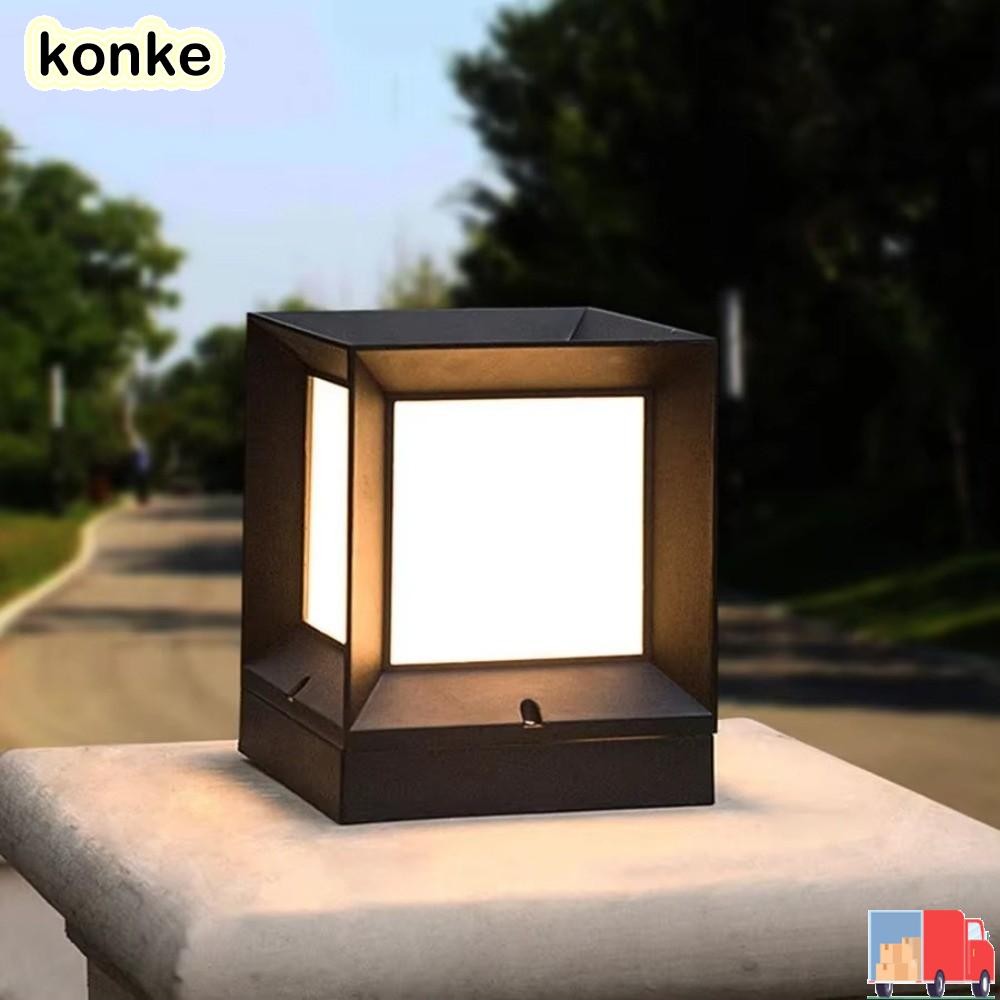 KONKE ไฟ LED กลางแจ้ง ไฟคอลัมน์แบบโมเดิร์น 220V กันน้ํา IP54 สำหรับสวน
