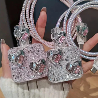 หัวชาร์จ PD 18W 20w เคสม้วนเก็บสาย สายชาร์จ อุปกรณ์จัดระเบียบสายชาร์จเร็ว ฝาครอบป้องกัน
