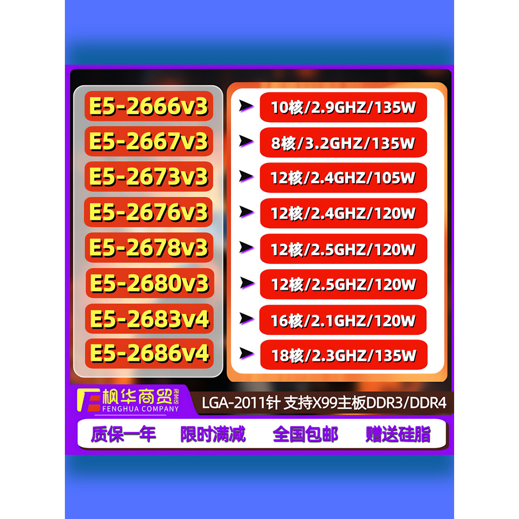 2678V3 2666V3 2686V4 2680V4 23683V4 2673V3 2676V3 2667V3 รุ่น