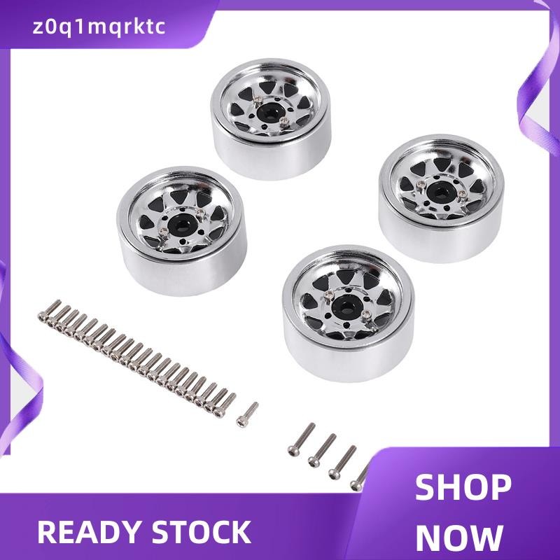 z0q1mqrktc เหล็ก 1.0 Beadlock ล้อขอบดุมล้อสําหรับ 1/24 RC Crawler รถ Axial SCX24 Deadbolt C10