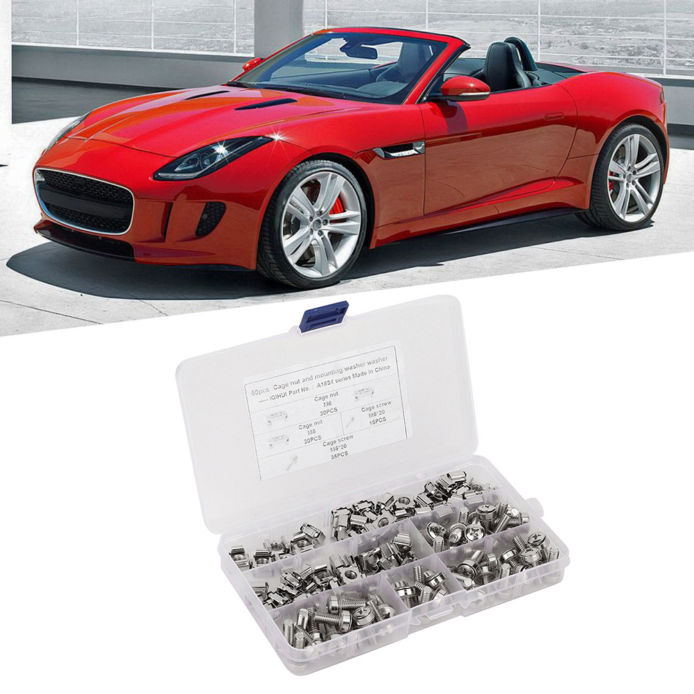 Shopp-ph aqxreight M6x20 Network Cabinet Rack Screws Nuts Set Fast ติดตั้ง Best Choice ตู้ไฟฟ้ารถไฟ