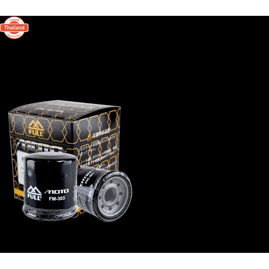 กรองน้ำมันเครื่องรถมอเตอร์ไซค์ กรองน้ำมันเครื่อง FULL  MOTO FM-303  กรองน้ำมัน KAWASAKI NINJA 400 NI
