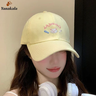 ส่งเร็ว🚚ปักลูกแมว หมวกเบสบอล หญิง น่ารักหวาน กันแดด ปรับระดับได้ หมวกกันแดด หมวกกันแดด-Yanakala