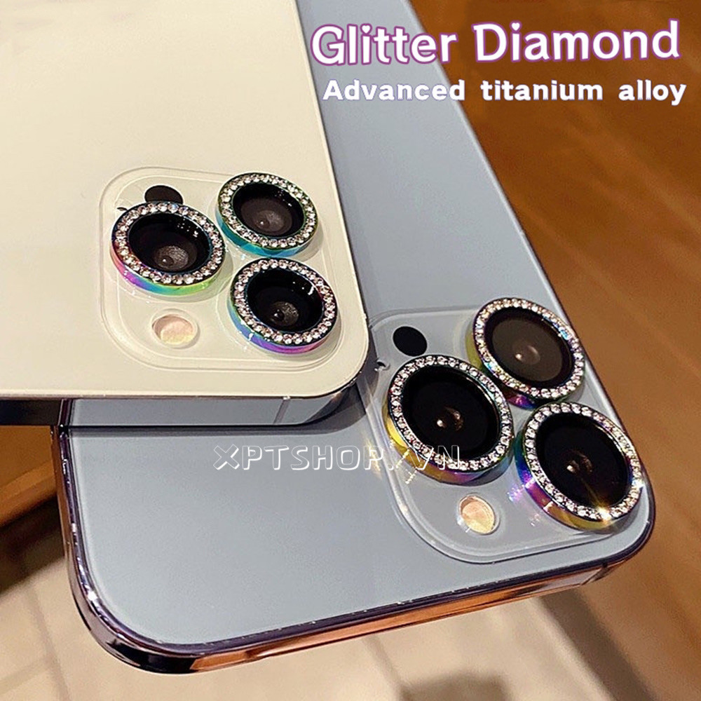 Glitter Diamond กล้องกระจกนิรภัยเลนส์ป้องกันแหวนสําหรับ iPhone 17 Pro Max 17 Air 16 Plus 15ProMax 14 13 12 11 เพชรกระจกนิรภัยกล้องป้องกันฟิล์ม