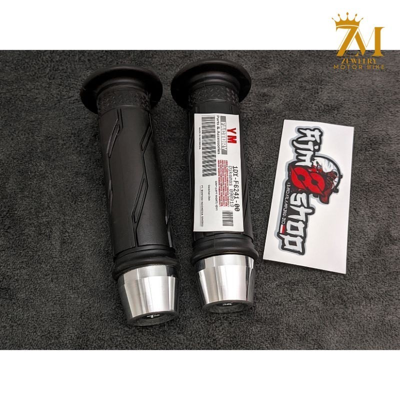 [ZM] Handgrip รถจักรยานยนต์ yamaha hand grip jalu chrome รุ่น pcx ปลอกแฮนด์ mio aerox nmax fino soul