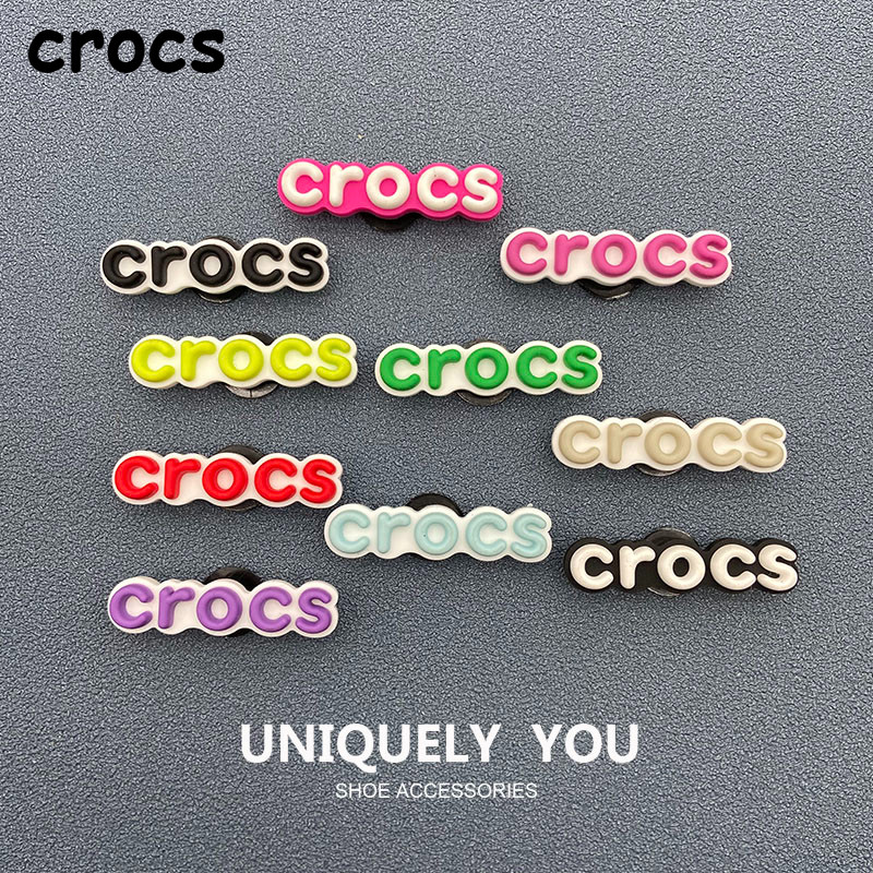 รองเท้าแตะแฟชั่น อุปกรณ์เสริม Diy Crocs Jibbitz Charms ของขวัญสําหรับเด็ก (คุณภาพสูง) จระเข้หลายสี