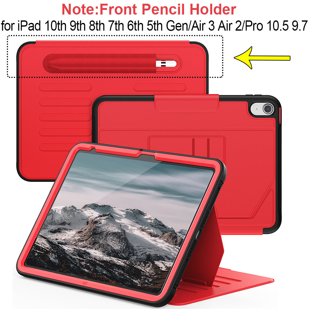 5 ขาตั้งมุม PU หนังปากกาสล็อต Shokcproof สมาร์ทสําหรับ รูปที่ 2