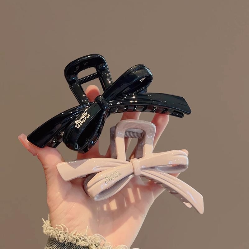 2024 ใหม่สไตล์ริบบิ้นโบว์อะคริลิคว้าคลิปฉลามคลิปหญิง