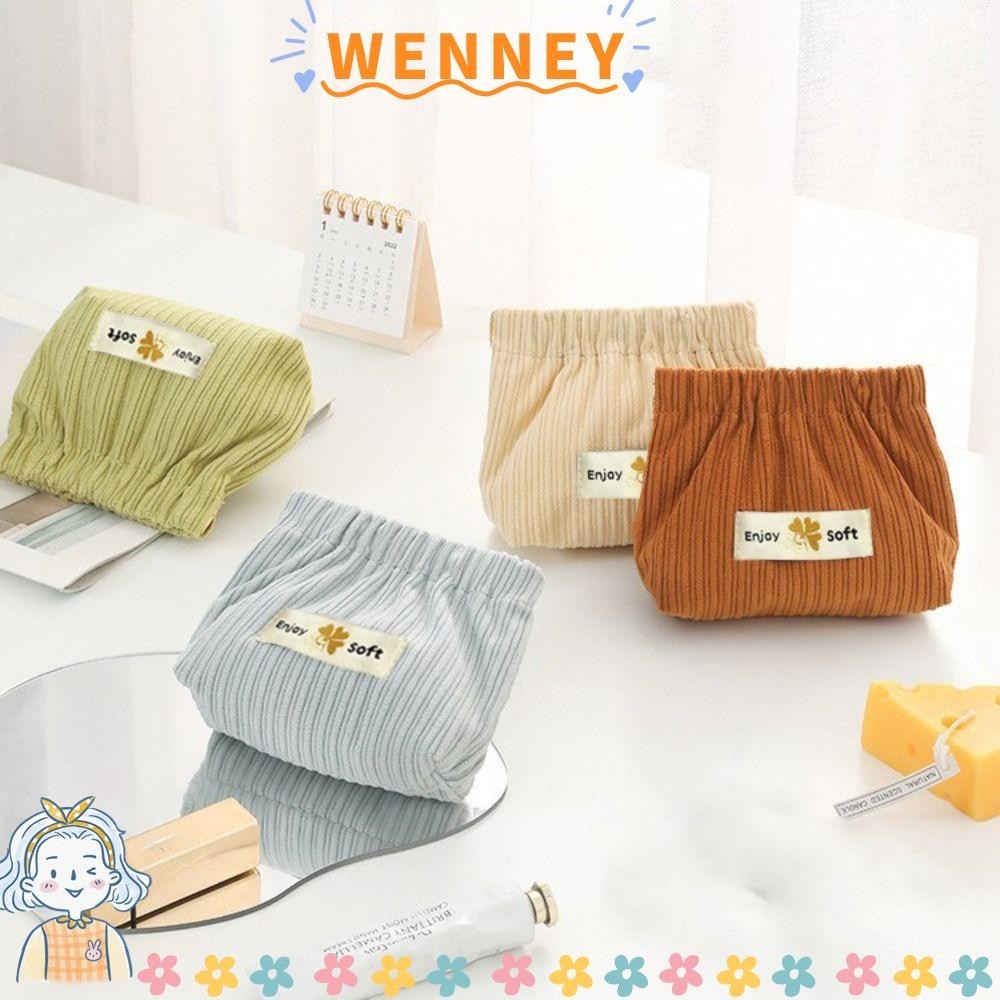 กระเป๋า เวนเนย์ เศษแก้ว,สีทึบถุงเก็บนุ่ม,กระเป๋าเครื่องสําอางผ้าลูกฟูกขนาดเล็กน่ารักผ้าอนามัย