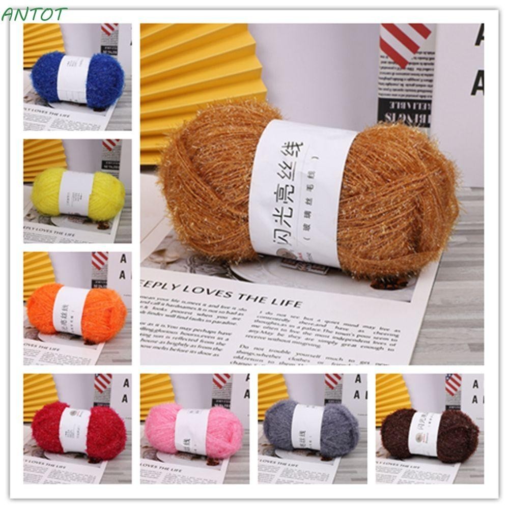 Antot เส้นด้ายขนสัตว์ถักอเนกประสงค์ Furry Soft Tinsel